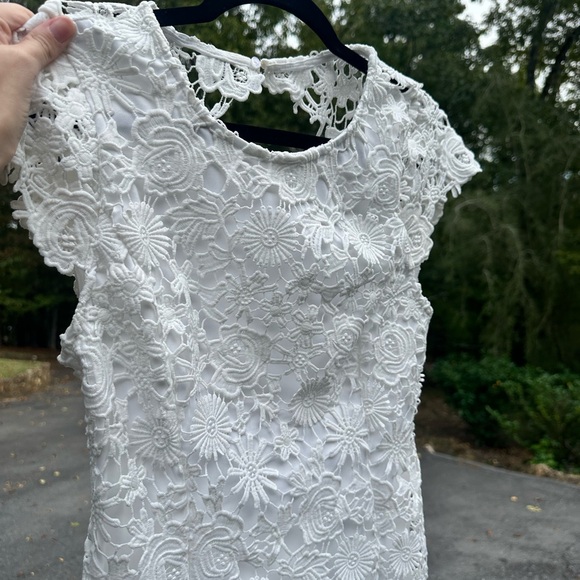 Lulu's Romantic White Lace Mini Dress - Picture 9 of 11